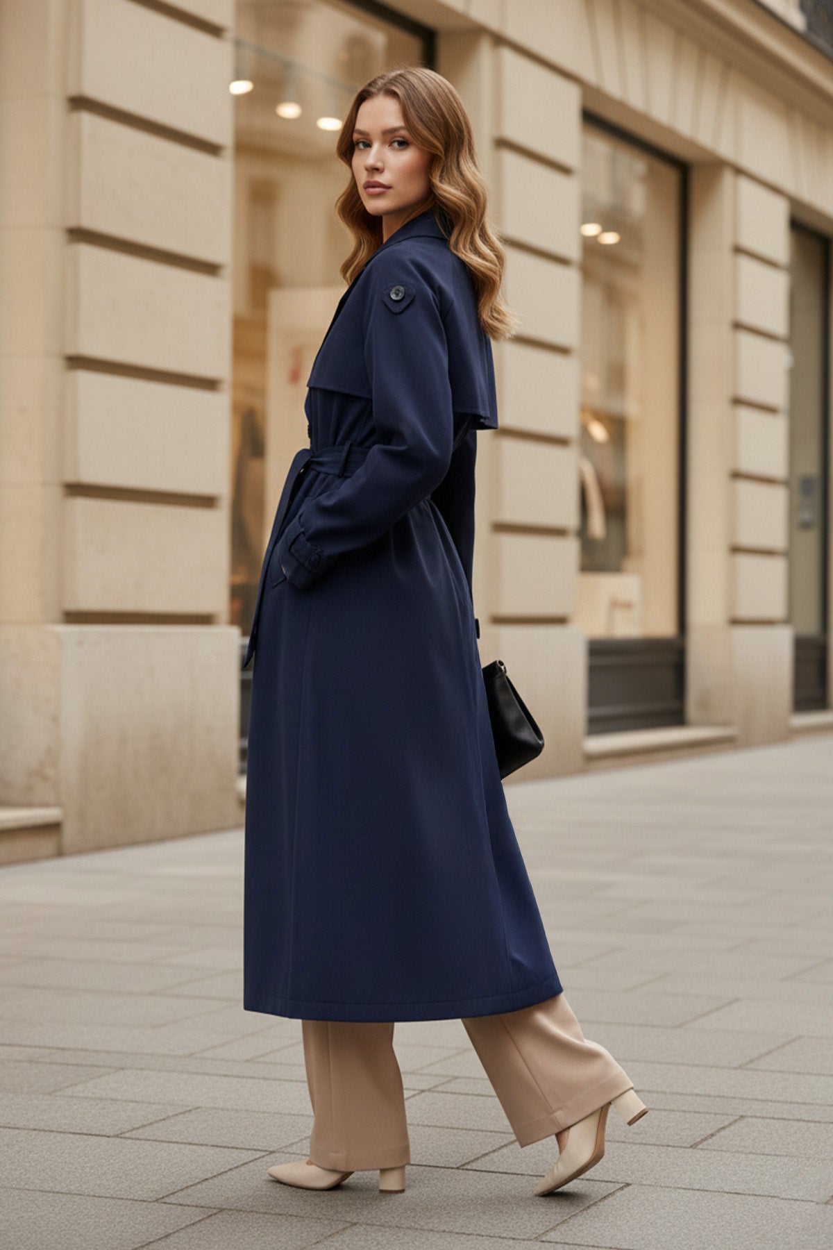 Kadın Kuşaklı Trench  -  32403TRÇ