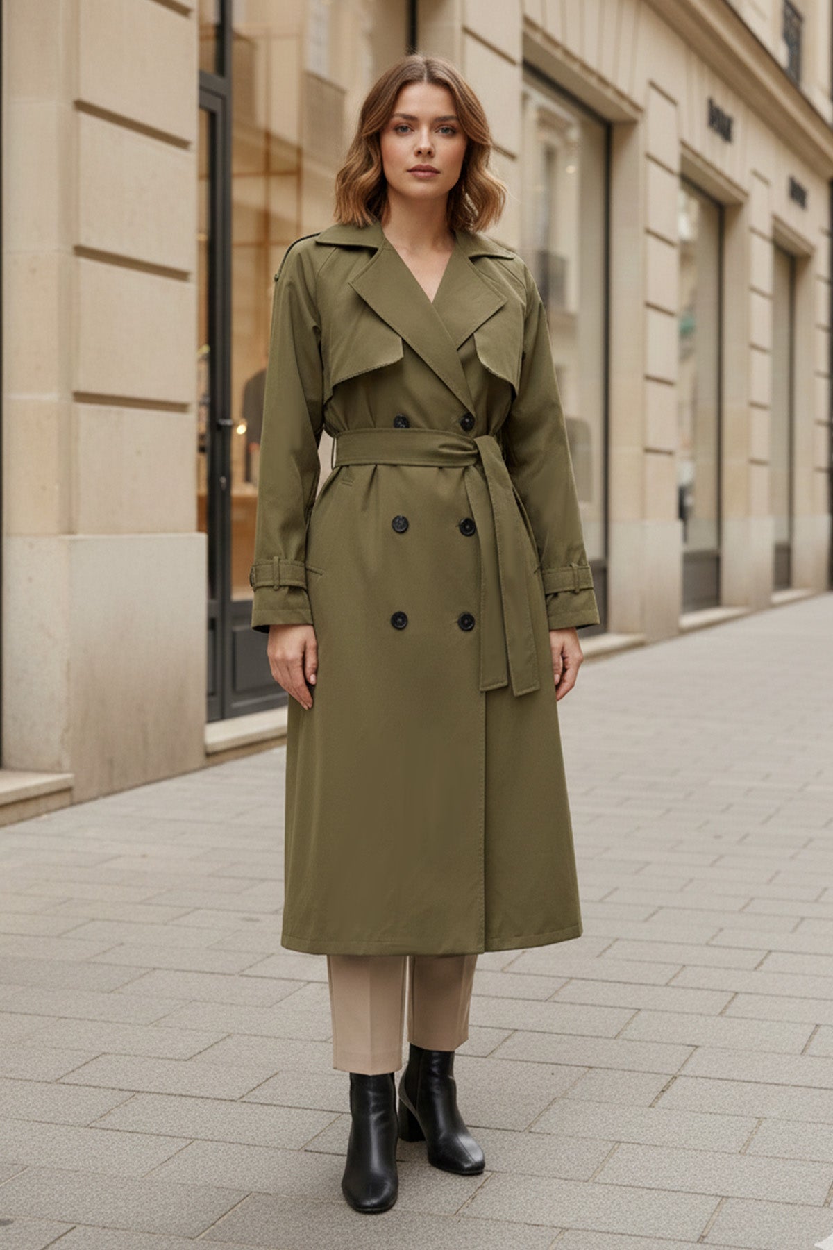 Kadın Kuşaklı Trench  -  32403TRÇ