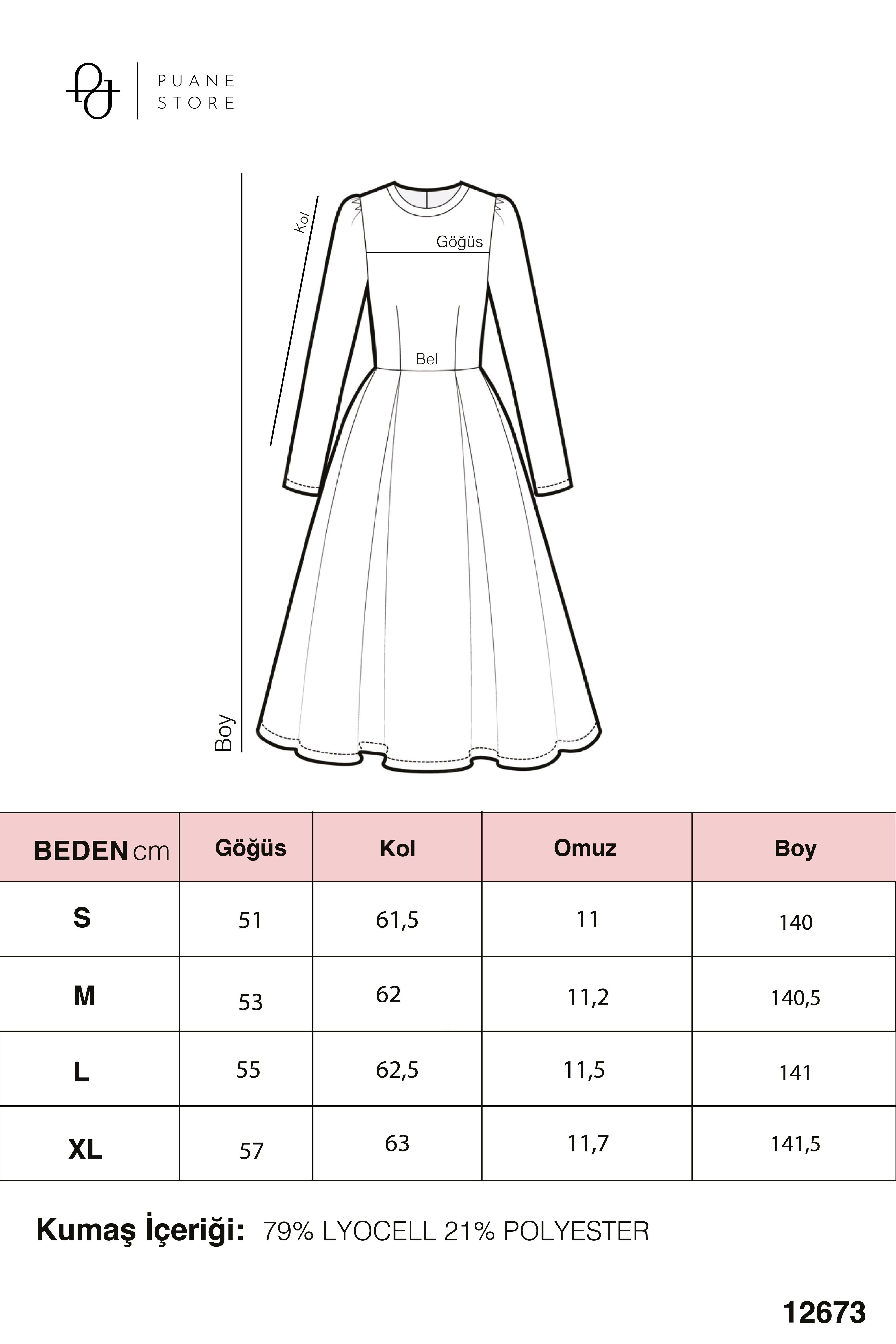 Fırfır Kollu Kuşaklı Kat Kat Uzun Elbise-12673