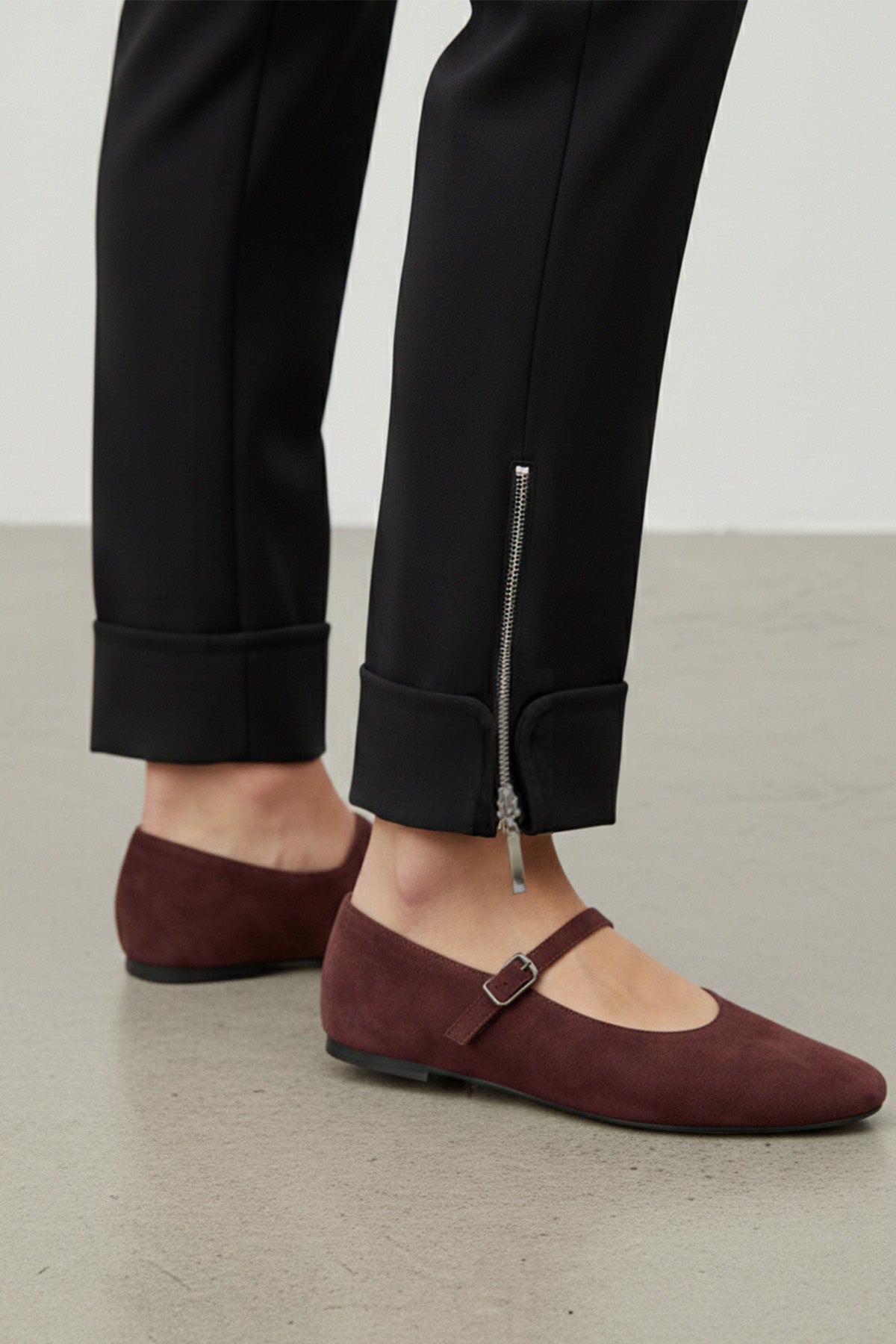 Kadın Paça Fermuar Detaylı Klasik Pantolon – 18294PNT