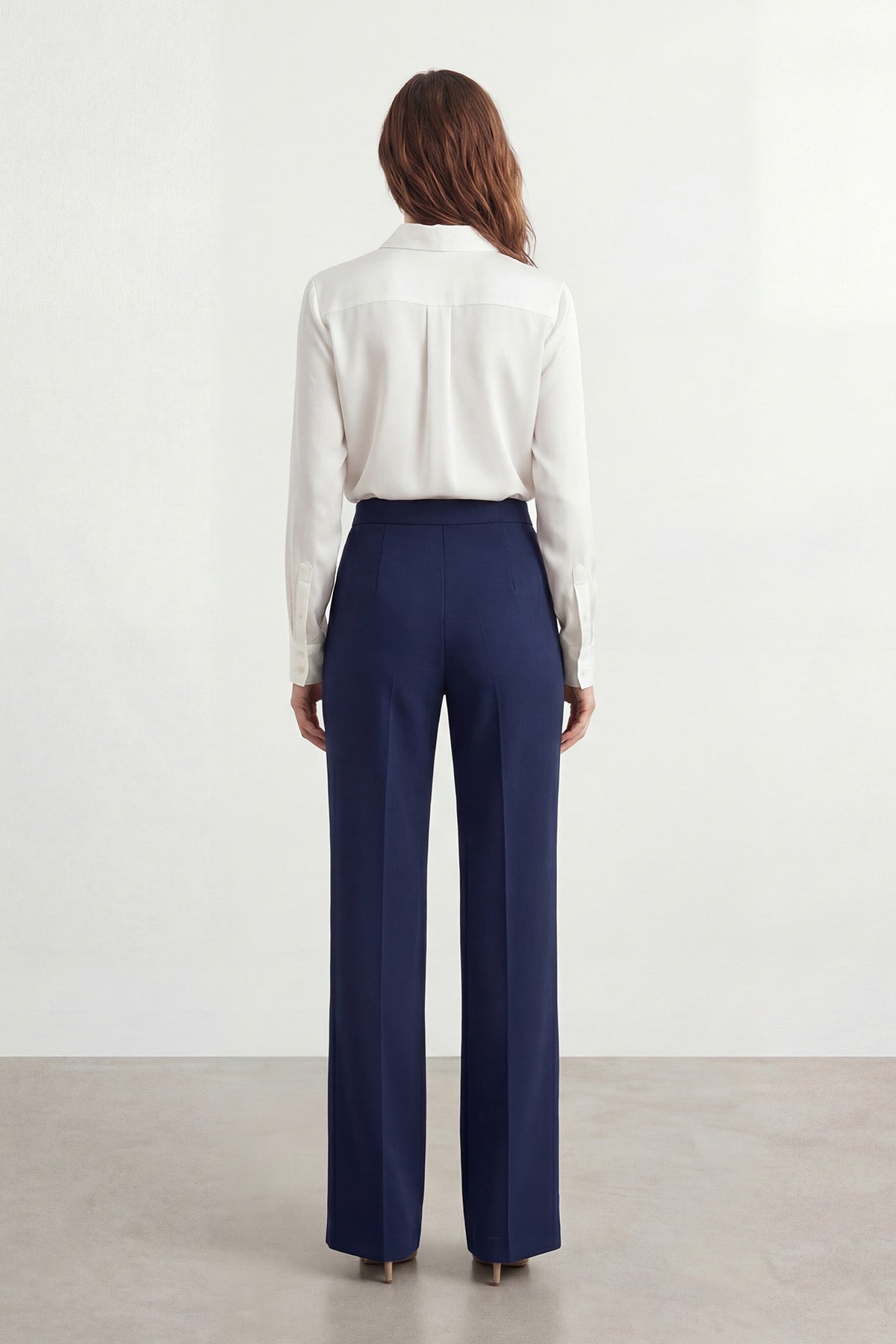 Kadın Yüksek Bel  Geniş Paça Pantolon – 18298PNT