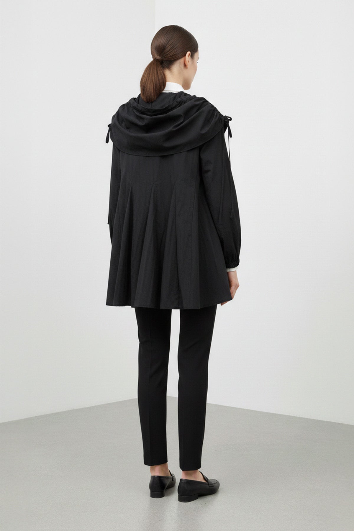 Kadın  Salaş  Yaka Detaylı Ceket -32457CKT