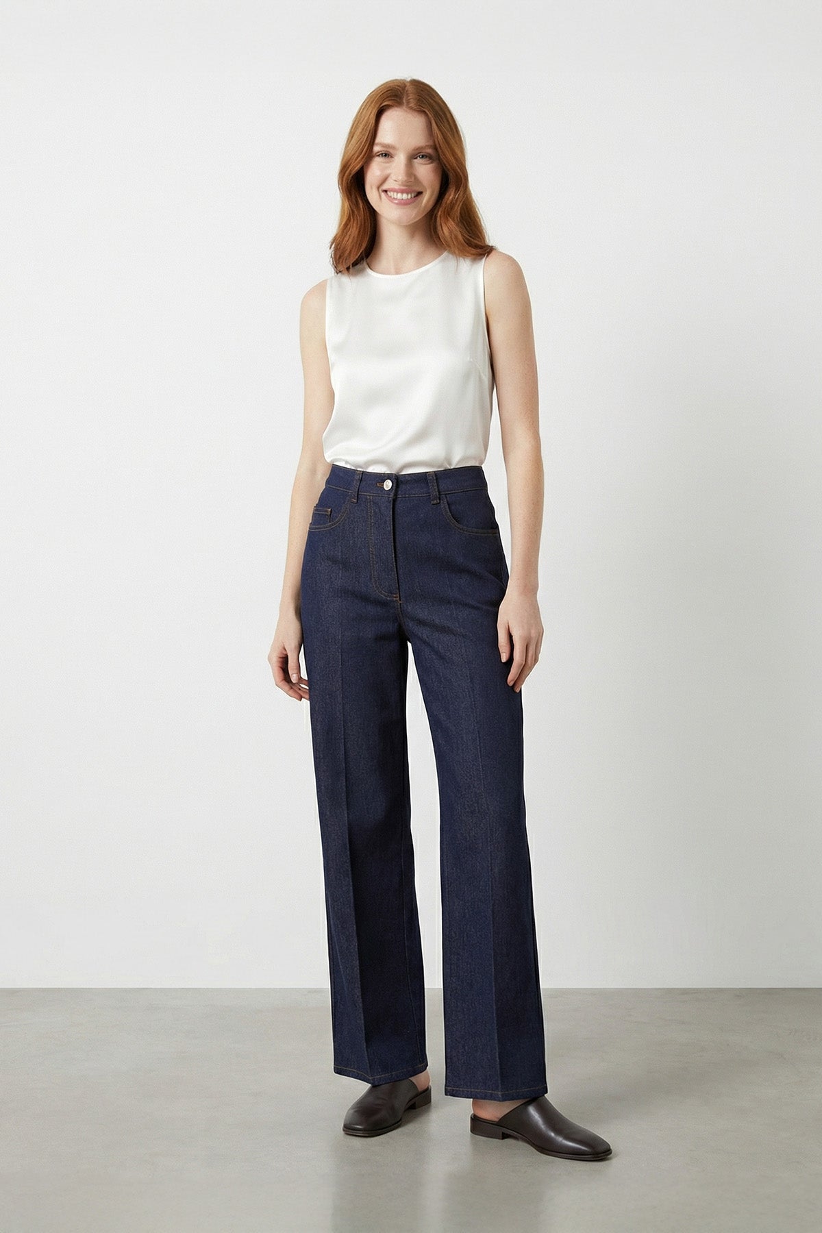 Kadın Yüksek Bel Esnek Dokuma Pantolon - 32481PNT