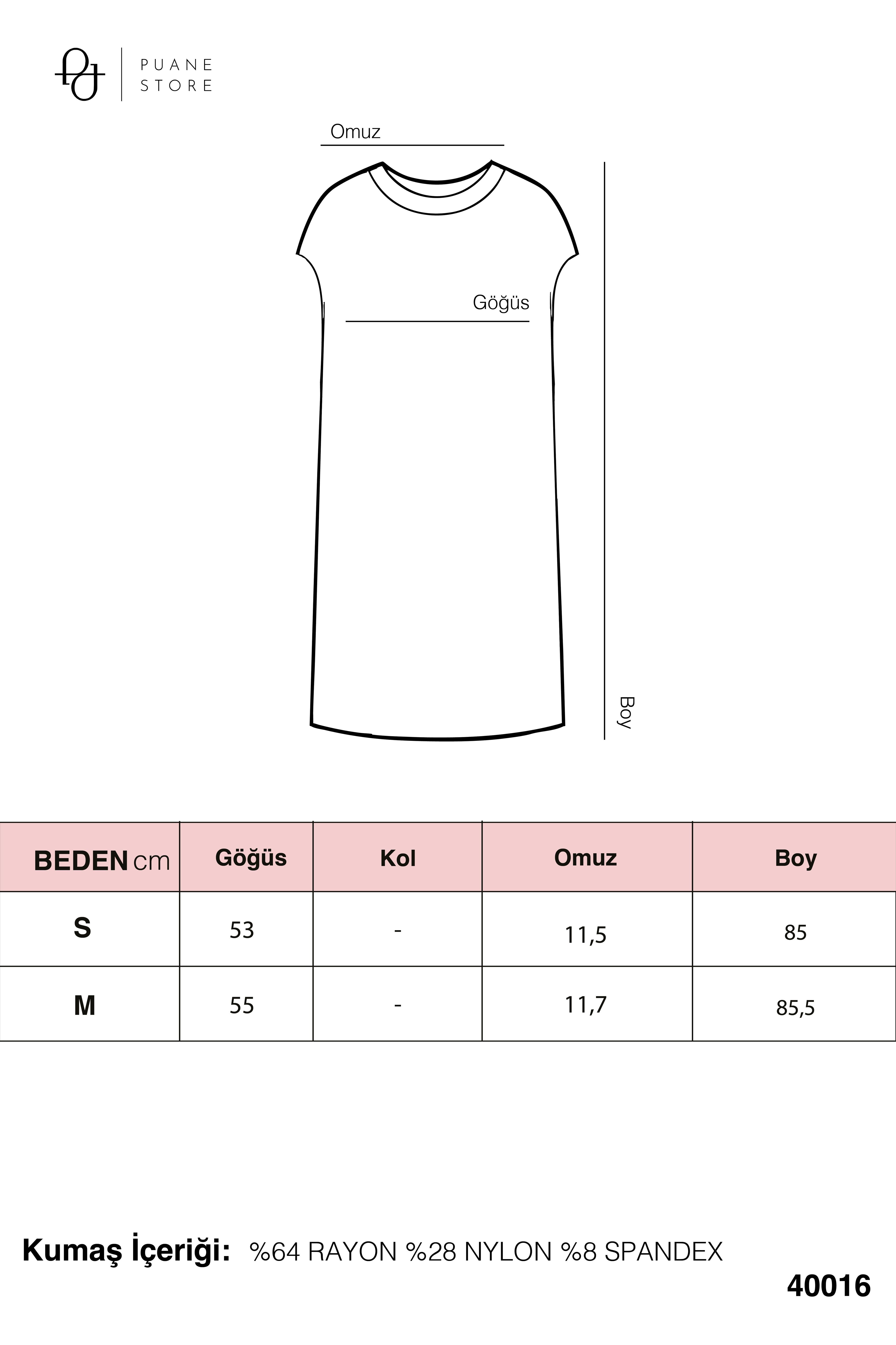 Minimal Kesim Oversize T-Shirt-40016