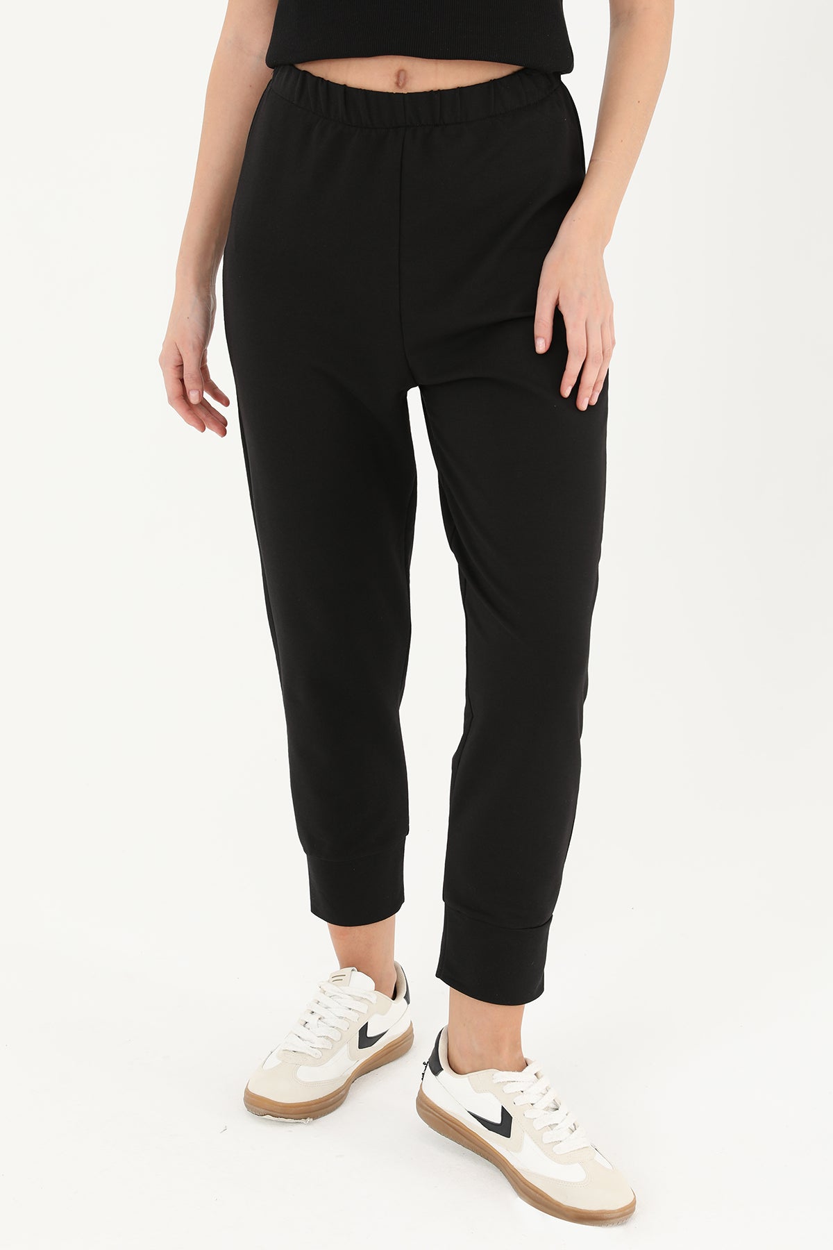 Kadın Ribana Detaylı Eşofman Altı - 30189PNT