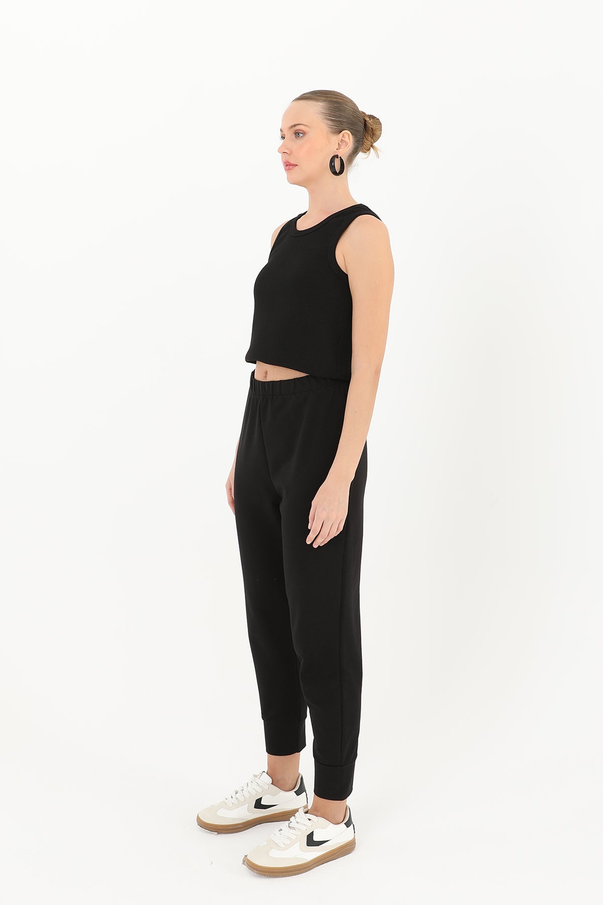 Kadın Ribana Detaylı Eşofman Altı - 30189PNT