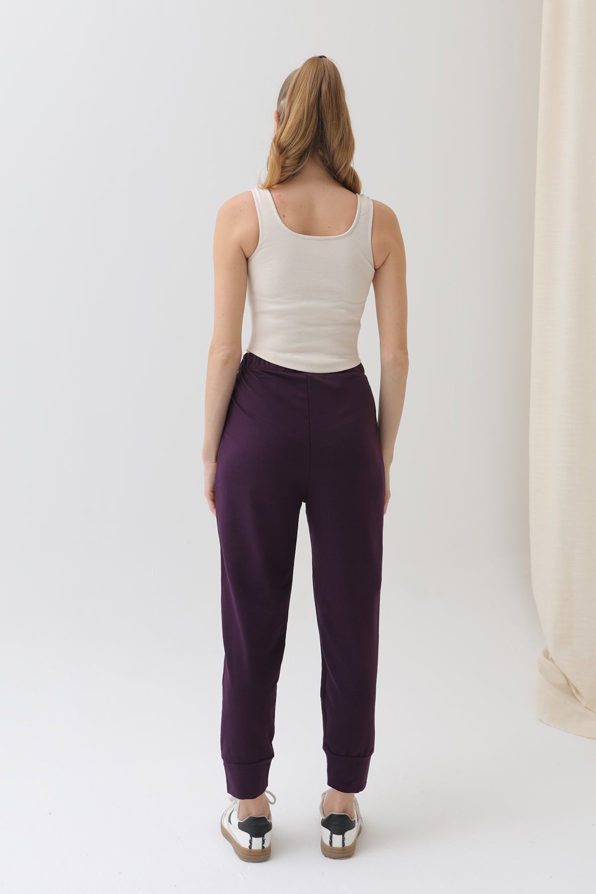 Kadın Ribana Detaylı Eşofman Altı - 30189PNT