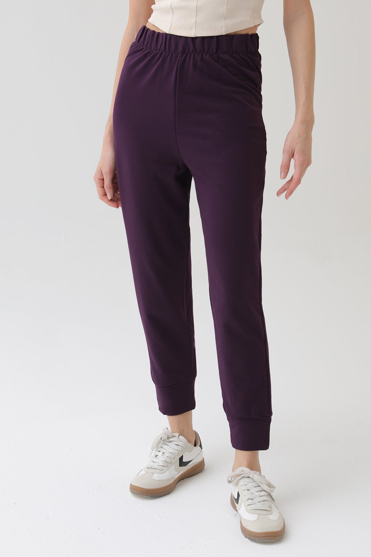 Kadın Ribana Detaylı Eşofman Altı - 30189PNT