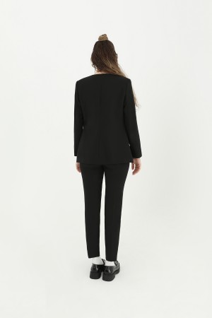 Kadın V Yaka Blazer Ceket - 31608CKT Kadın V Yaka Blazer Ceket - 31608CKT
