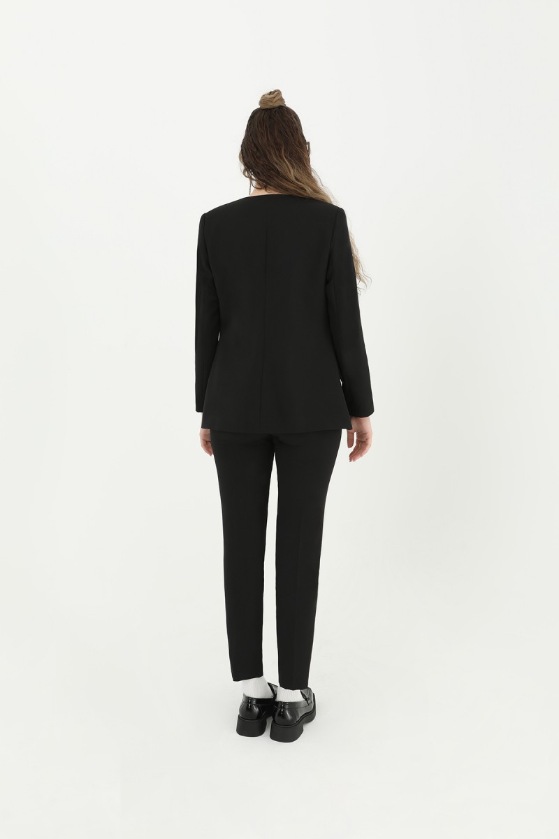 Kadın V Yaka Blazer Ceket - 31608CKT Kadın V Yaka Blazer Ceket - 31608CKT
