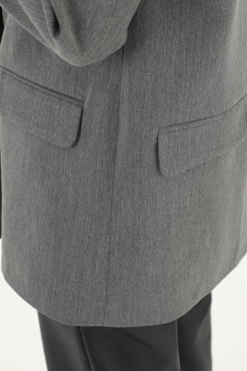 Kadın Yazı Baskılı Blazer Ceket - 31978CKT Kadın Yazı Baskılı Blazer Ceket - 31978CKT