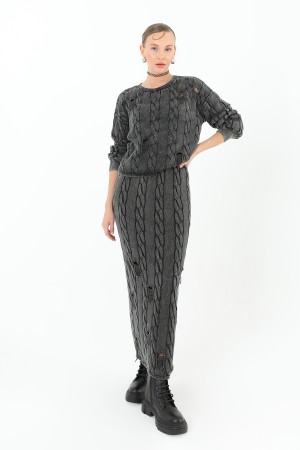Triko Uzun Etek - 32030ETK Triko Uzun Etek - 32030ETK
