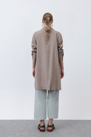 Women's Pocket Heart Embroidery Detail Tunic - 10633TUN Women's Pocket Heart Embroidery Detail Tunic - 10633TUN