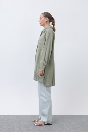 Women's Pocket Heart Embroidery Detail Tunic - 10633TUN Women's Pocket Heart Embroidery Detail Tunic - 10633TUN