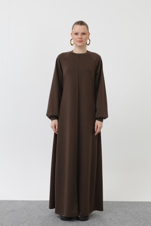 Kadın Nervür Dikişli Reglan Kol Elbise - 12557ELB Kadın Nervür Dikişli Reglan Kol Elbise - 12557ELB