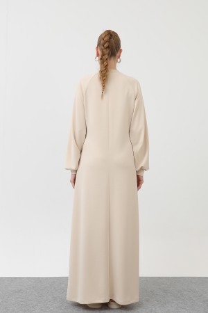 Kadın Nervür Dikişli Reglan Kol Elbise - 12557ELB Kadın Nervür Dikişli Reglan Kol Elbise - 12557ELB