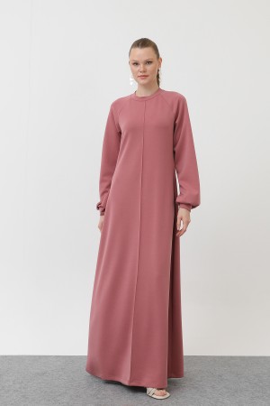 Kadın Nervür Dikişli Reglan Kol Elbise - 12557ELB Kadın Nervür Dikişli Reglan Kol Elbise - 12557ELB