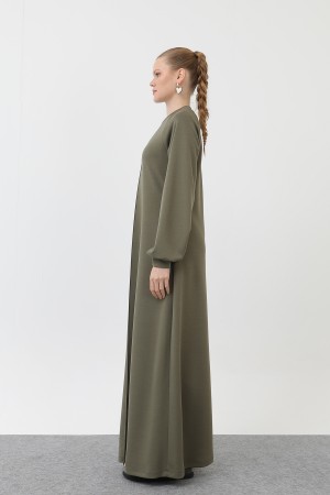 Kadın Nervür Dikişli Reglan Kol Elbise - 12557ELB Kadın Nervür Dikişli Reglan Kol Elbise - 12557ELB