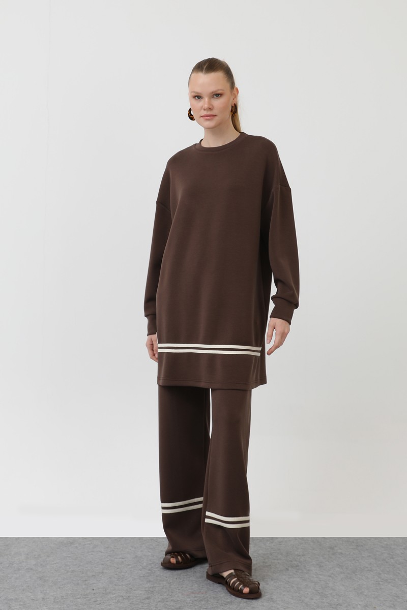Women's grosgrain detailed suit - 14291TKS Women's grosgrain detailed suit - 14291TKS