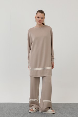 Women's grosgrain detailed suit - 14291TKS Women's grosgrain detailed suit - 14291TKS