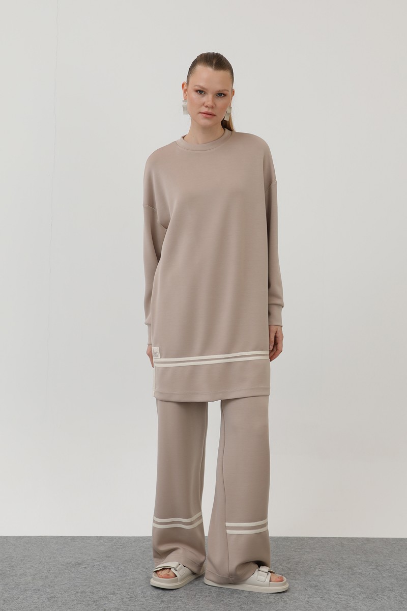 Women's grosgrain detailed suit - 14291TKS Women's grosgrain detailed suit - 14291TKS