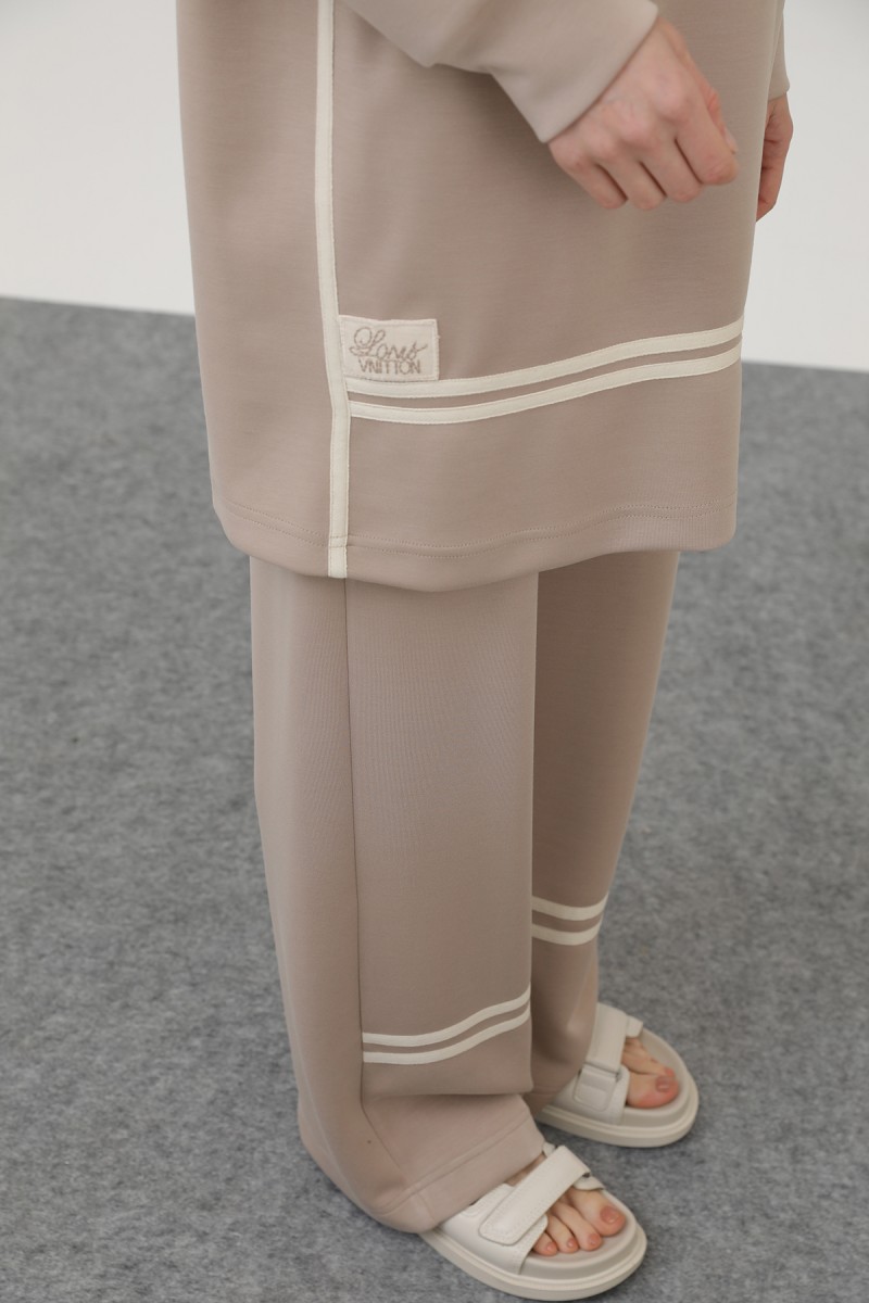 Women's grosgrain detailed suit - 14291TKS Women's grosgrain detailed suit - 14291TKS