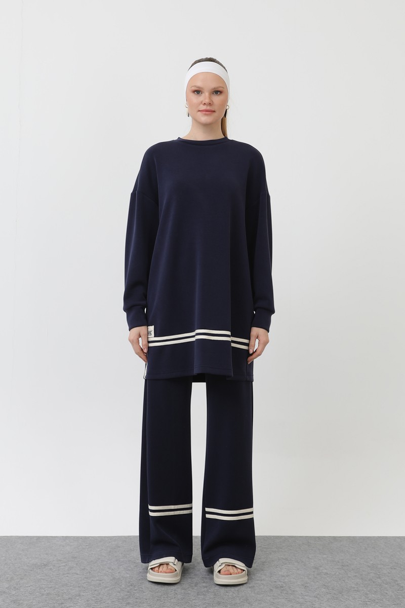 Women's grosgrain detailed suit - 14291TKS Women's grosgrain detailed suit - 14291TKS