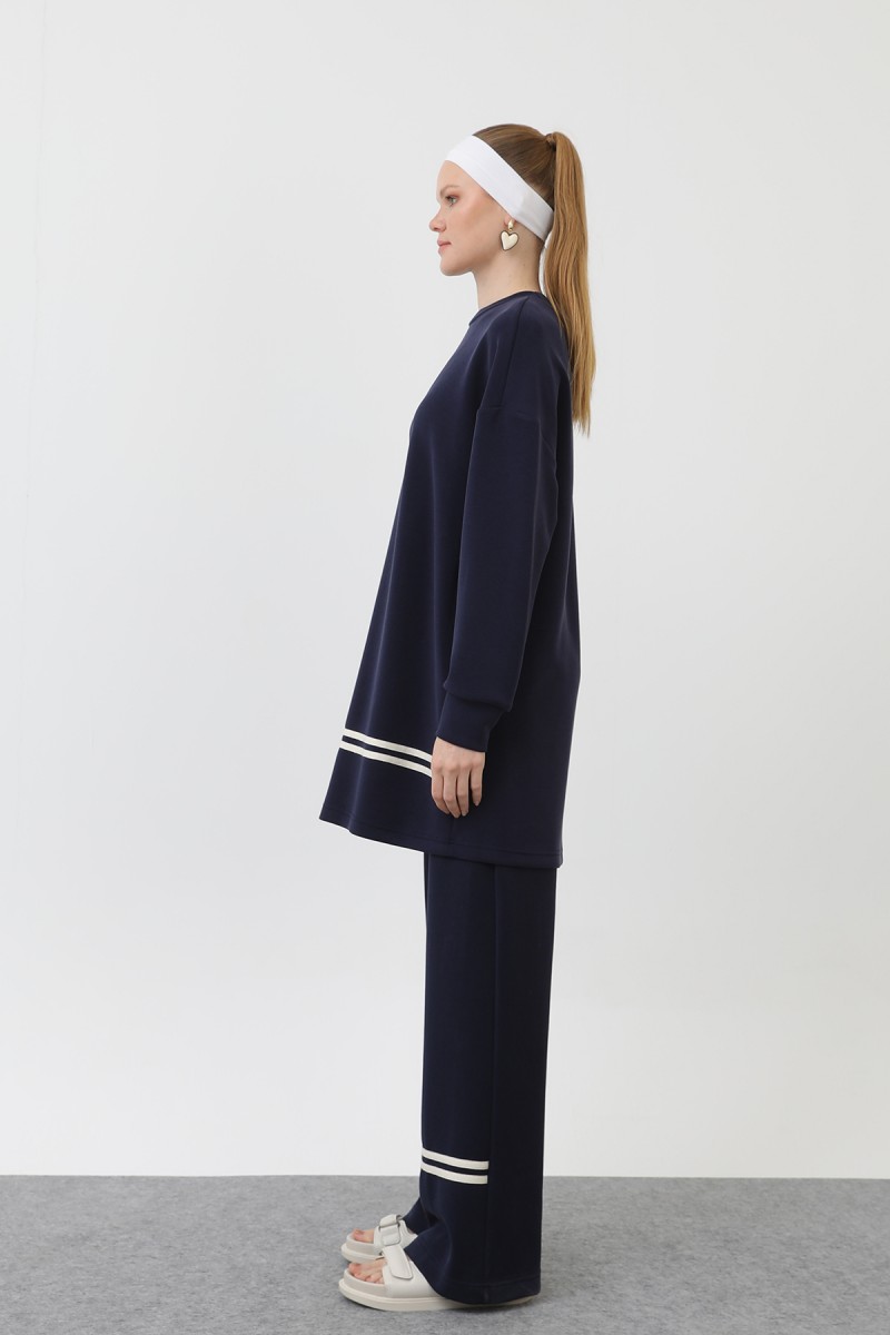 Women's grosgrain detailed suit - 14291TKS Women's grosgrain detailed suit - 14291TKS
