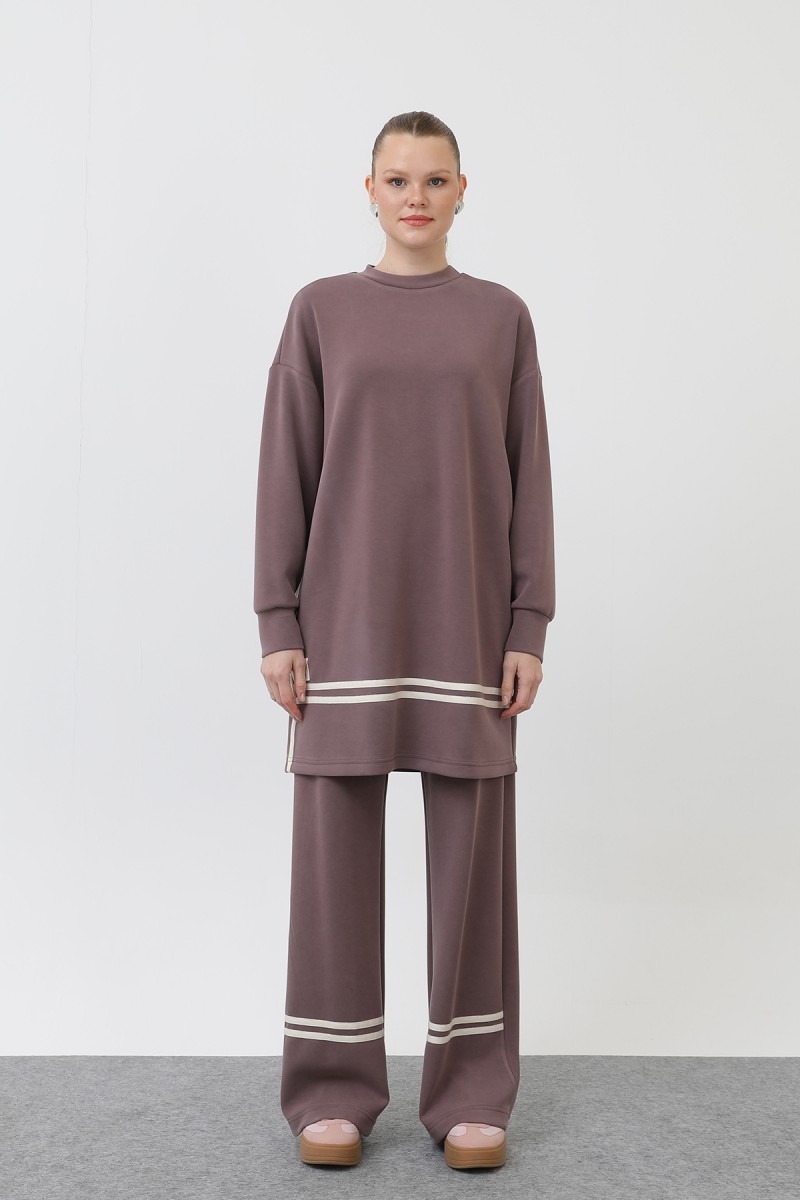 Women's grosgrain detailed suit - 14291TKS Women's grosgrain detailed suit - 14291TKS