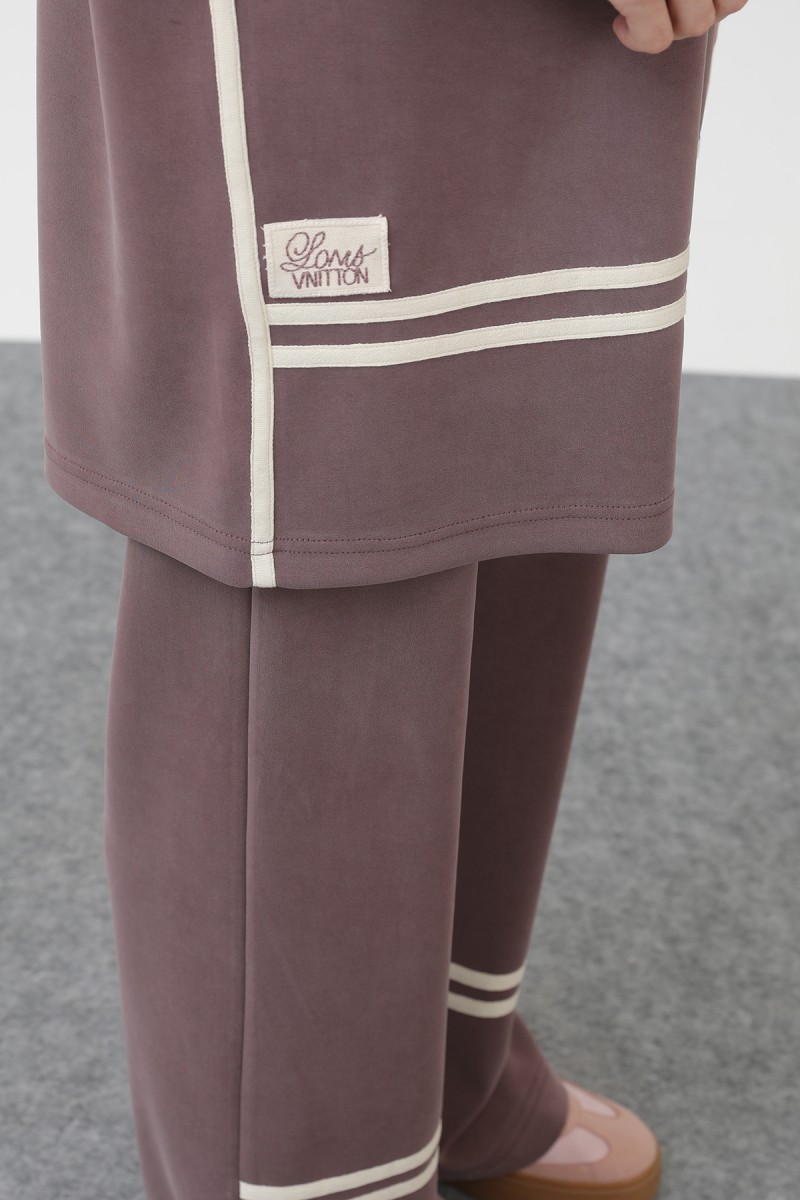 Women's grosgrain detailed suit - 14291TKS Women's grosgrain detailed suit - 14291TKS