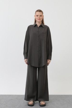 Women's Back-Robe Shirt Trouser Set - 14296TKS Women's Back-Robe Shirt Trouser Set - 14296TKS