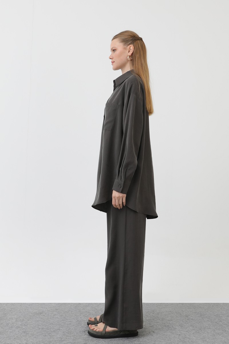 Women's Back-Robe Shirt Trouser Set - 14296TKS Women's Back-Robe Shirt Trouser Set - 14296TKS