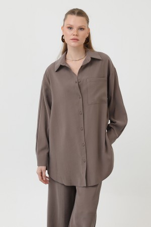 Women's Back-Robe Shirt Trouser Set - 14296TKS