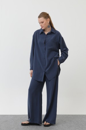 Women's Back-Robe Shirt Trouser Set - 14296TKS Women's Back-Robe Shirt Trouser Set - 14296TKS