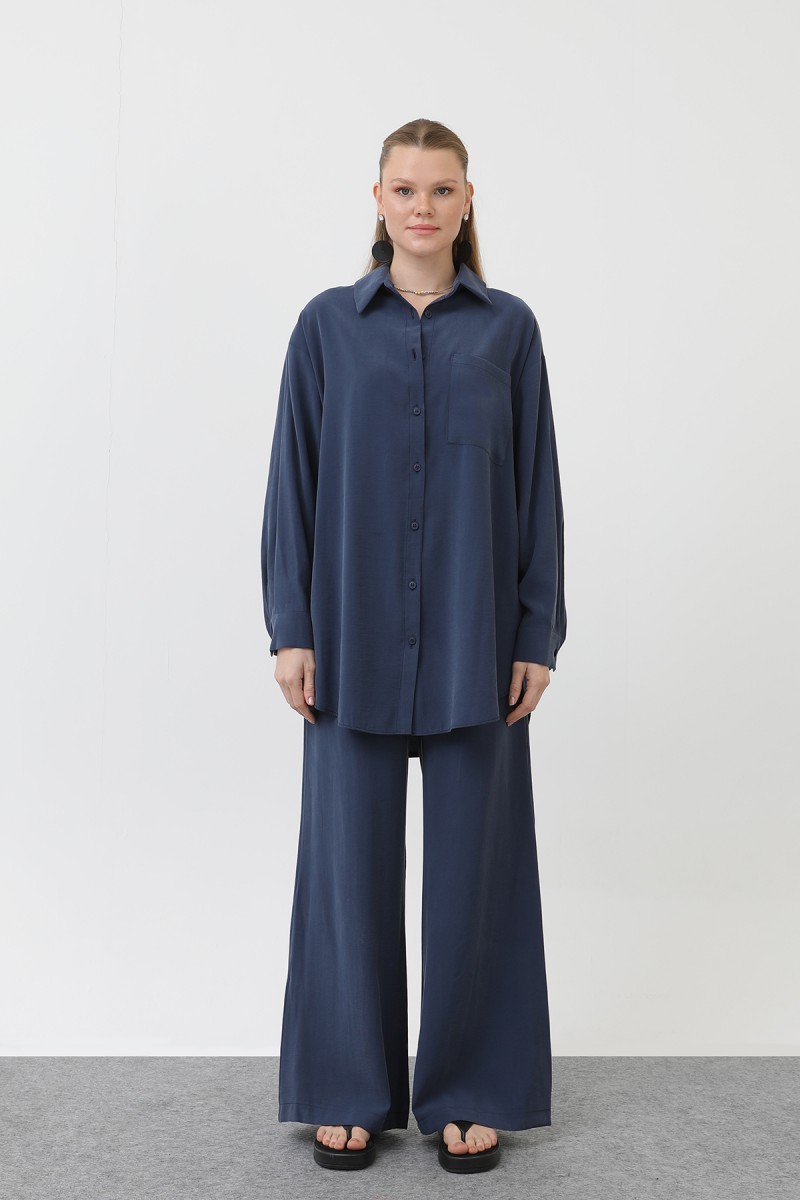 Women's Back-Robe Shirt Trouser Set - 14296TKS Women's Back-Robe Shirt Trouser Set - 14296TKS