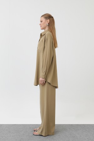 Women's Back-Robe Shirt Trouser Set - 14296TKS