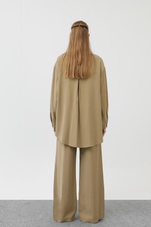 Women's Back-Robe Shirt Trouser Set - 14296TKS