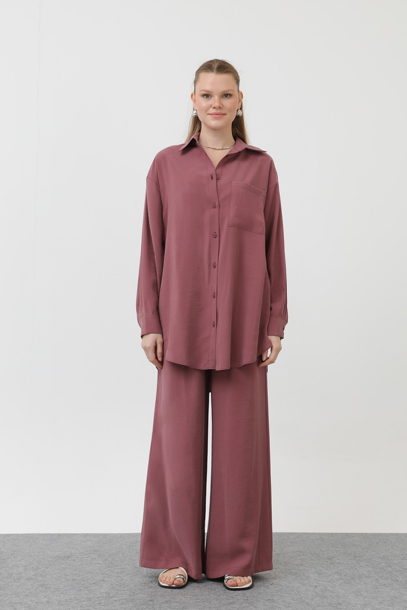 Women's Back-Robe Shirt Trouser Set - 14296TKS Women's Back-Robe Shirt Trouser Set - 14296TKS