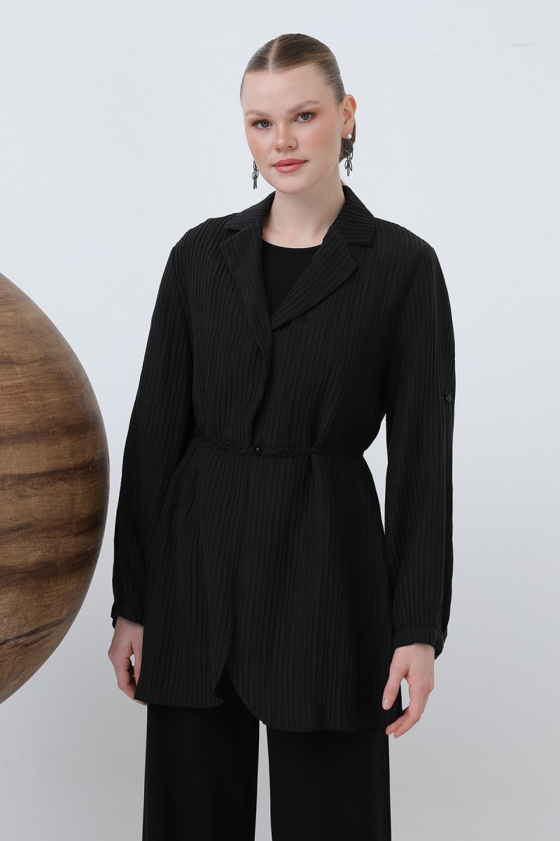 Women's Waist Belted Trouser Suit - 14316TKS Women's Waist Belted Trouser Suit - 14316TKS