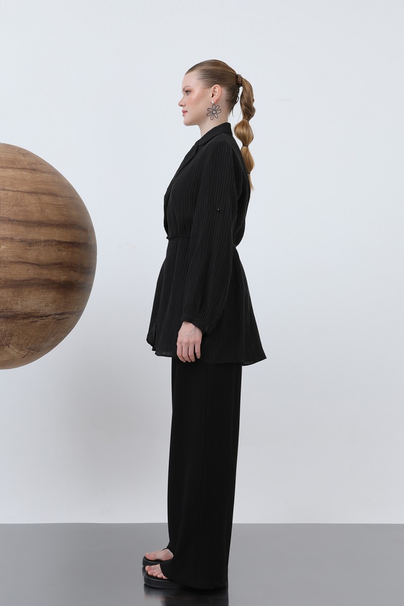 Women's Waist Belted Trouser Suit - 14316TKS Women's Waist Belted Trouser Suit - 14316TKS