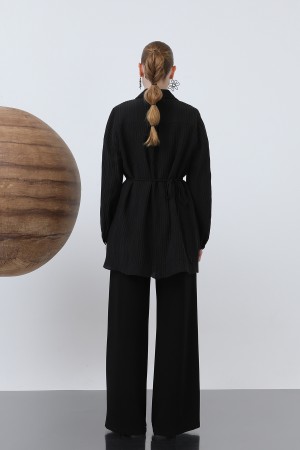 Women's Waist Belted Trouser Suit - 14316TKS Women's Waist Belted Trouser Suit - 14316TKS