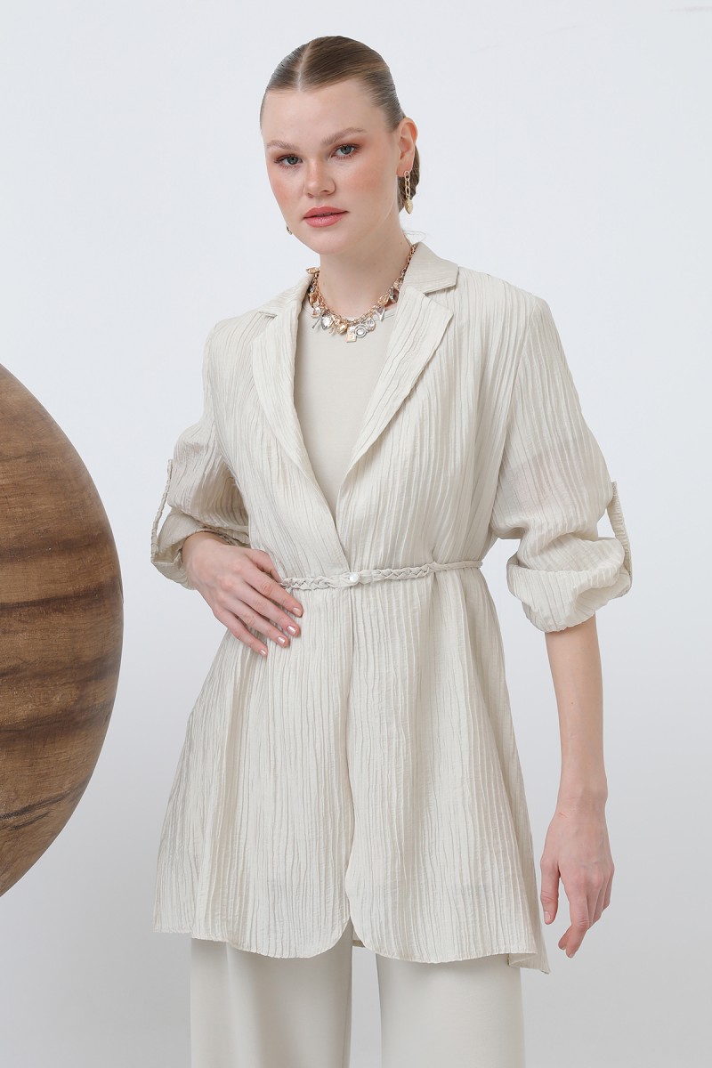 Women's Waist Belted Trouser Suit - 14316TKS Women's Waist Belted Trouser Suit - 14316TKS