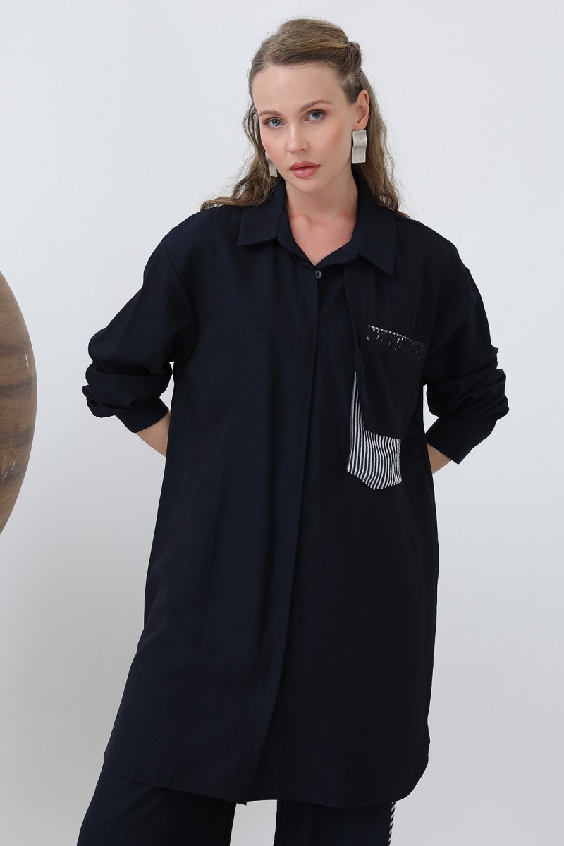 Women's Shoulder Garni Detailed Trouser Suit - 14322TKM
