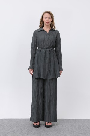 Kadın Beli Kuşaklı Pantolonlu Takım - 14336TKS Kadın Beli Kuşaklı Pantolonlu Takım - 14336TKS
