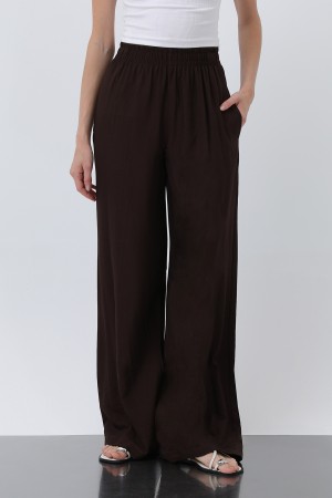 Kadın Beli Lastikli Bol Pantolon - 18239PNT Kadın Beli Lastikli Bol Pantolon - 18239PNT
