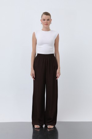 Kadın Beli Lastikli Bol Pantolon - 18239PNT Kadın Beli Lastikli Bol Pantolon - 18239PNT