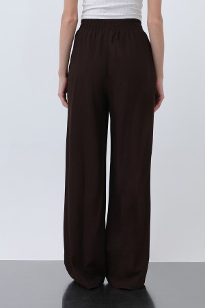 Kadın Beli Lastikli Bol Pantolon - 18239PNT Kadın Beli Lastikli Bol Pantolon - 18239PNT