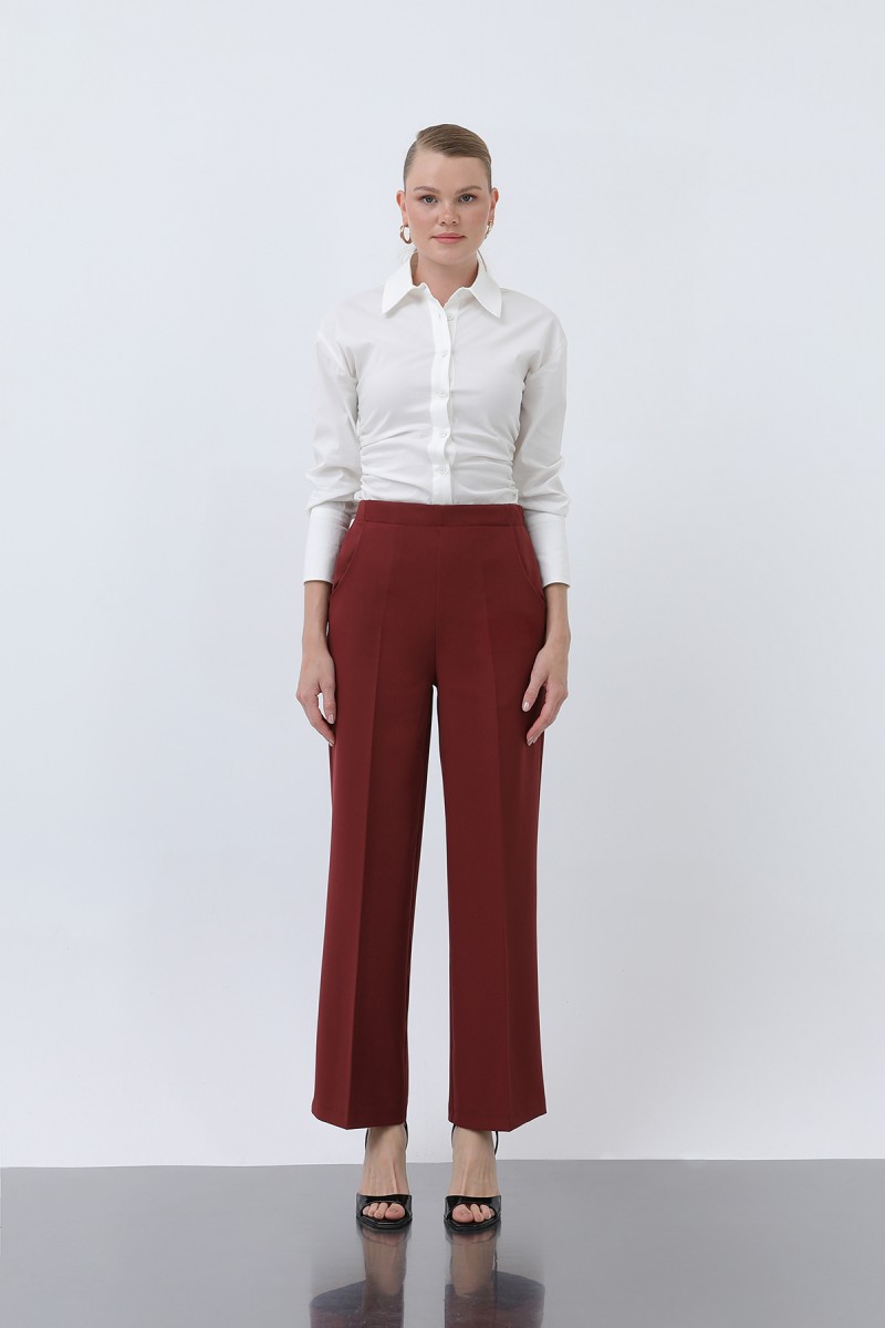 Kadın Düz Kesim Pantolon - 18243PNT