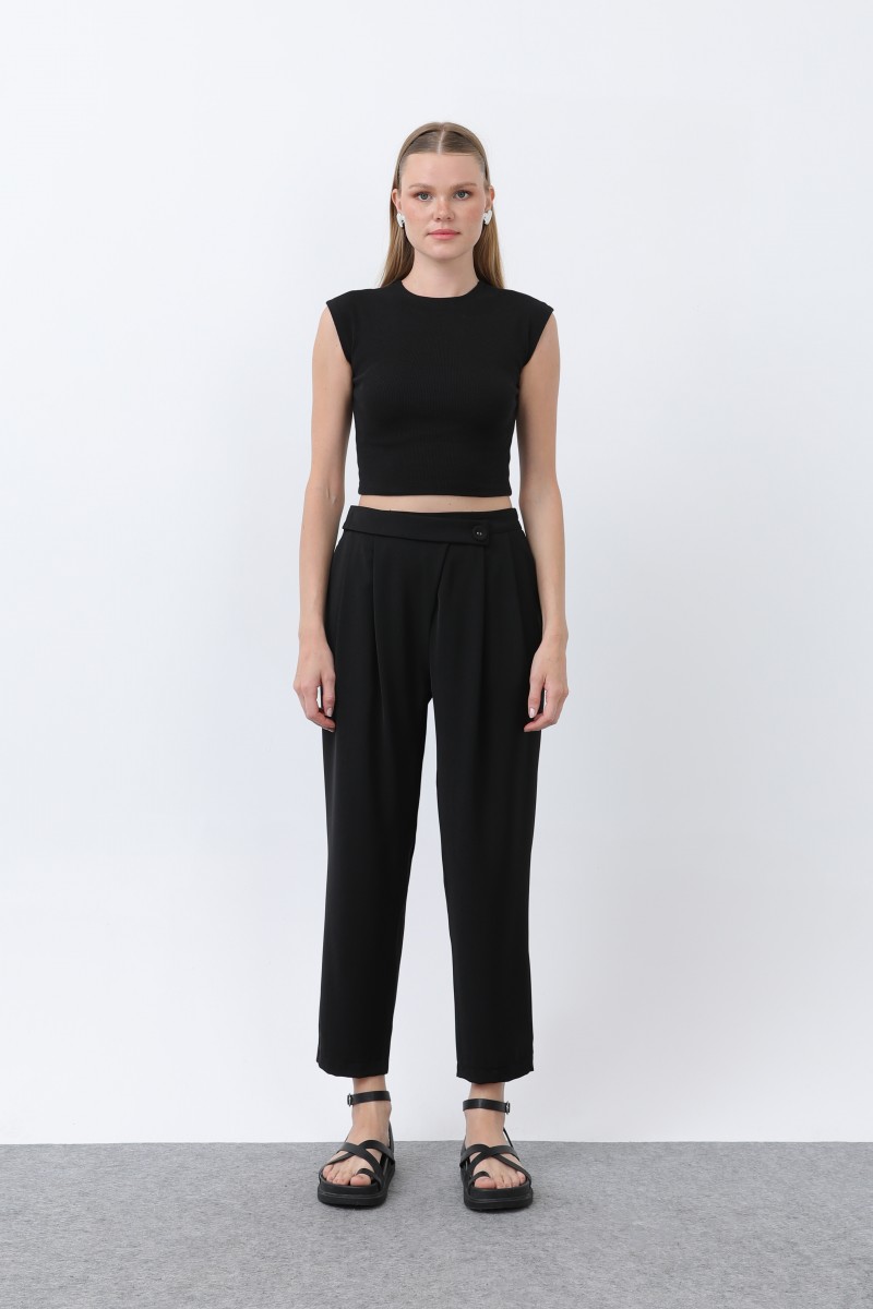 Kadın Kruvaze Pantolon - 18245PNT