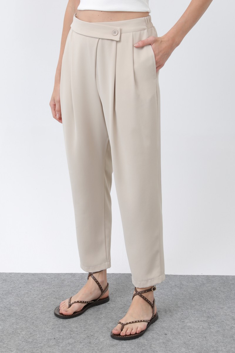 Kadın Kruvaze Pantolon - 18245PNT
